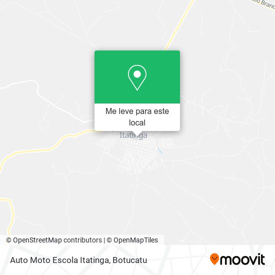 Auto Moto Escola Itatinga mapa