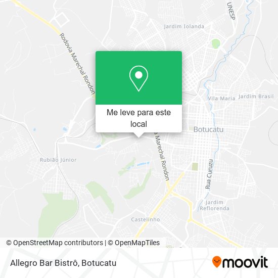 Allegro Bar Bistrô mapa