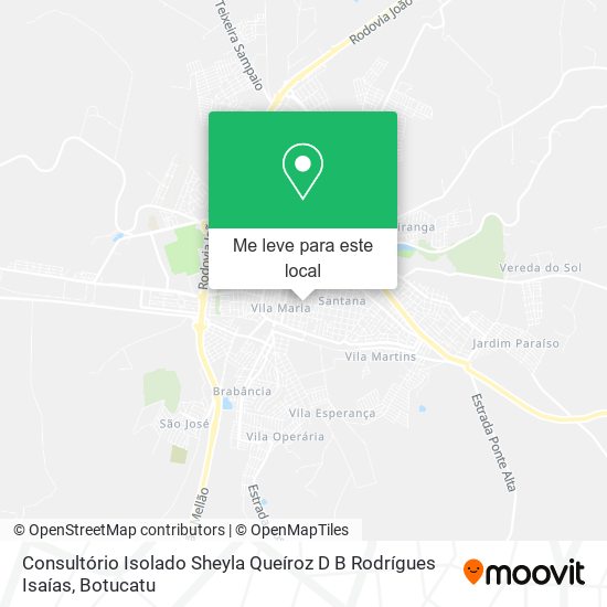 Consultório Isolado Sheyla Queíroz D B Rodrígues Isaías mapa