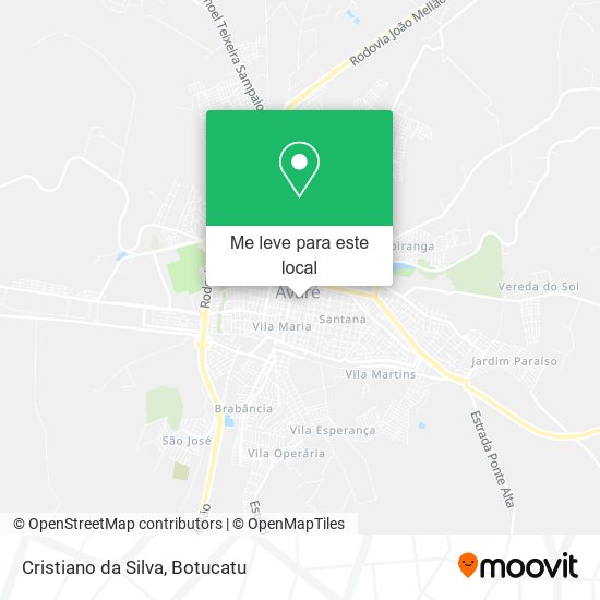 Cristiano da Silva mapa