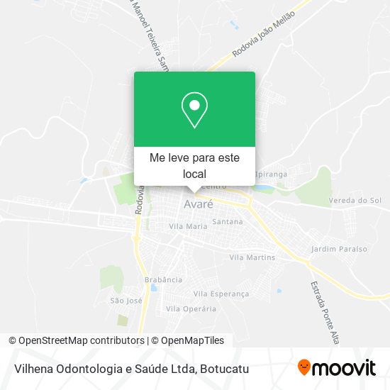 Vilhena Odontologia e Saúde Ltda mapa