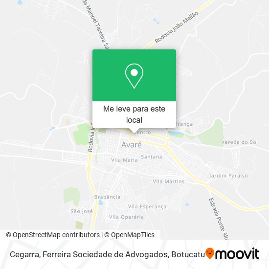 Cegarra, Ferreira Sociedade de Advogados mapa