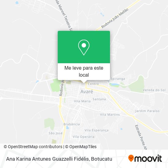 Ana Karina Antunes Guazzelli Fidélis mapa