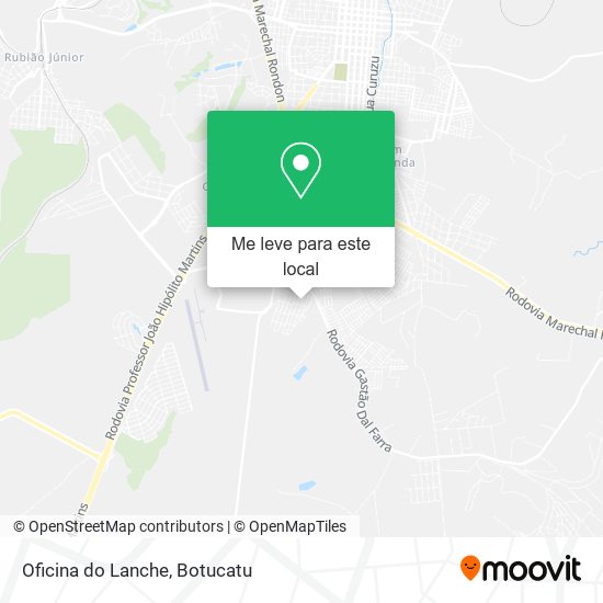 Oficina do Lanche mapa