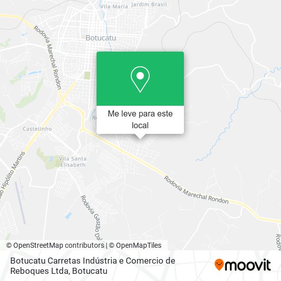 Botucatu Carretas Indústria e Comercio de Reboques Ltda mapa