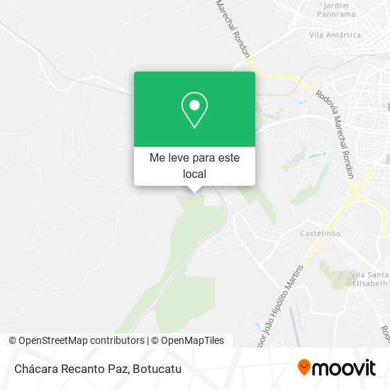 Chácara Recanto Paz mapa