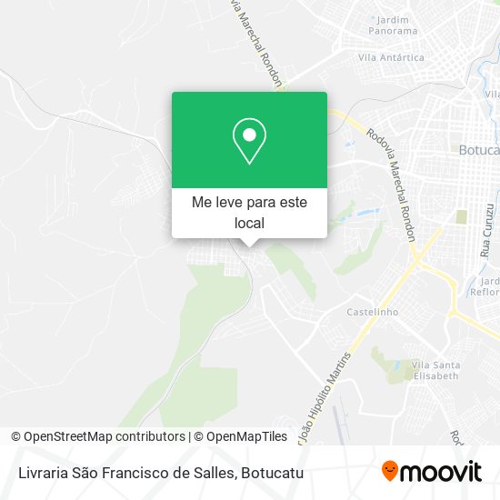 Livraria São Francisco de Salles mapa