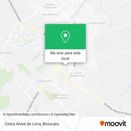 Cíntia Alves de Lima mapa