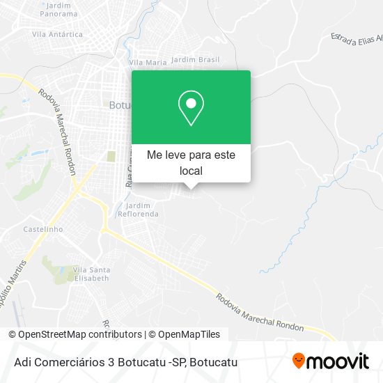 Adi Comerciários 3 Botucatu -SP mapa