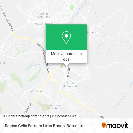 Regina Célia Ferreira Lima Bosco mapa