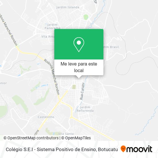 Colégio S.E.I - Sistema Positivo de Ensino mapa