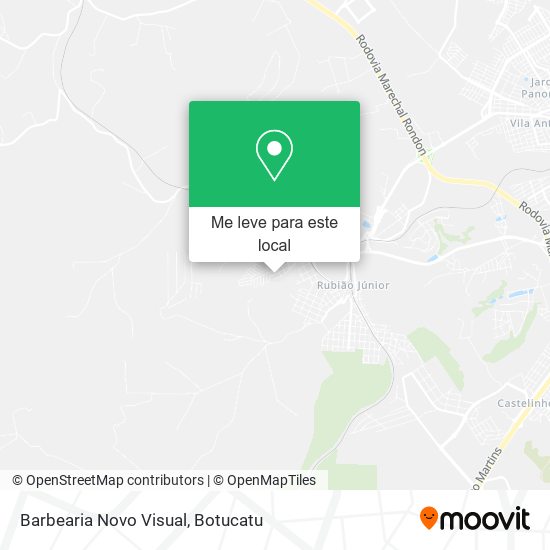 Barbearia Novo Visual mapa