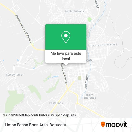 Limpa Fossa Bons Ares mapa