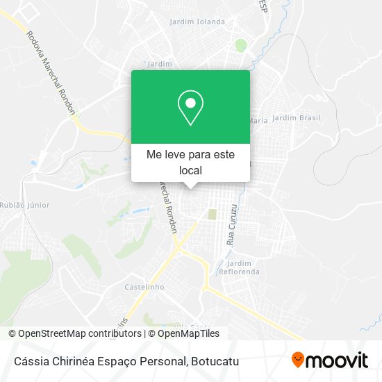 Cássia Chirinéa Espaço Personal mapa