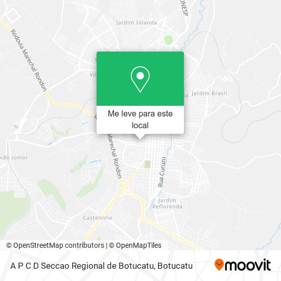 A P C D Seccao Regional de Botucatu mapa