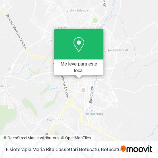 Físioterapia Maria Rita Cassettari Botucatu mapa