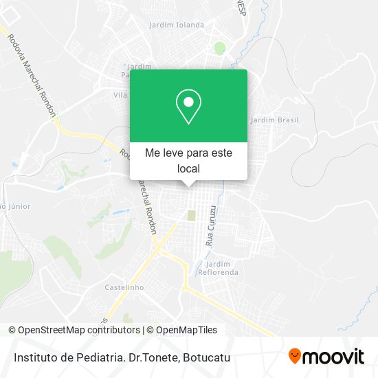 Instituto de Pediatria. Dr.Tonete mapa