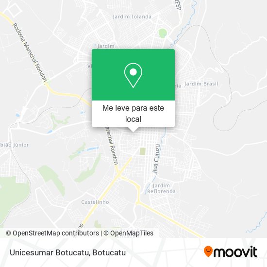 Unicesumar Botucatu mapa