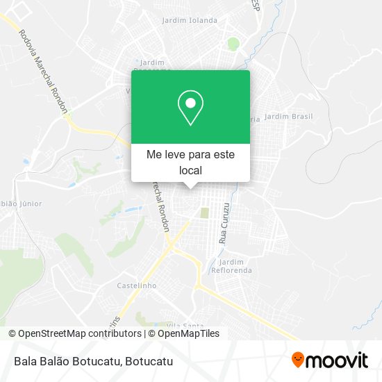 Bala Balão Botucatu mapa