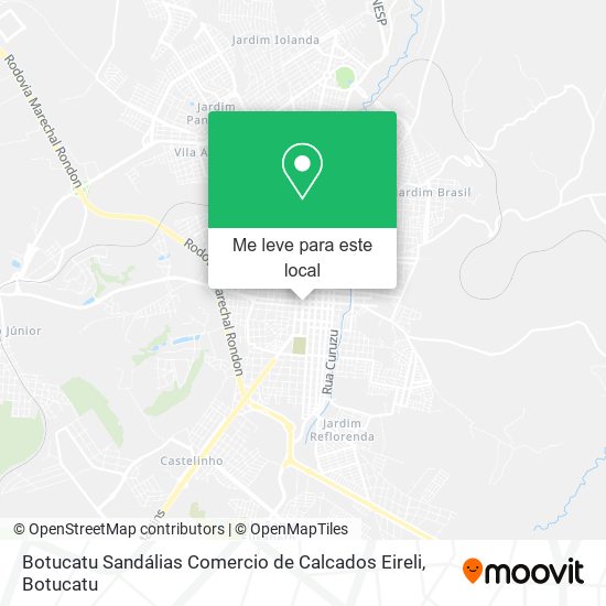 Botucatu Sandálias Comercio de Calcados Eireli mapa