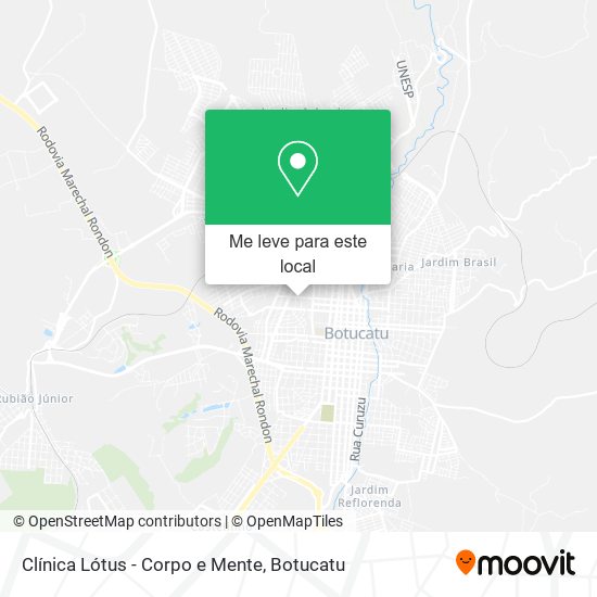 Clínica Lótus - Corpo e Mente mapa