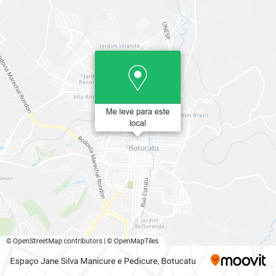 Espaço Jane Silva Manicure e Pedicure mapa