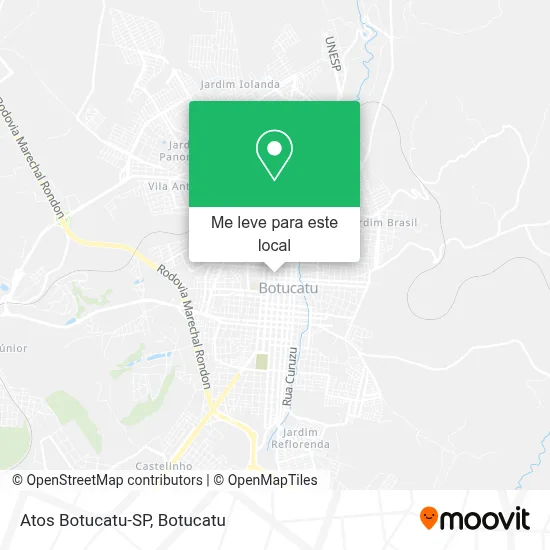 Atos Botucatu-SP mapa
