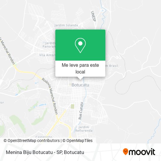 Menina Biju Botucatu - SP mapa