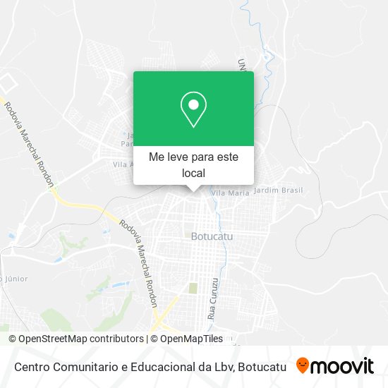 Centro Comunitario e Educacional da Lbv mapa