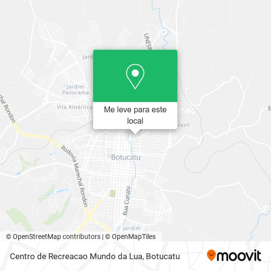 Centro de Recreacao Mundo da Lua mapa