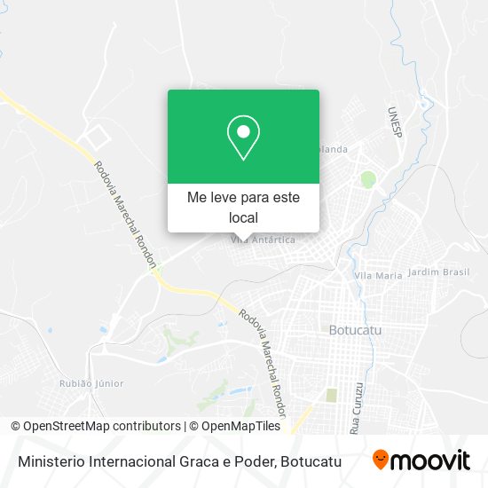 Ministerio Internacional Graca e Poder mapa