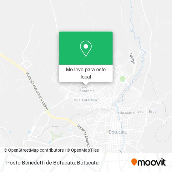 Posto Benedetti de Botucatu mapa