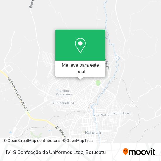 IV=S Confecção de Uniformes Ltda mapa