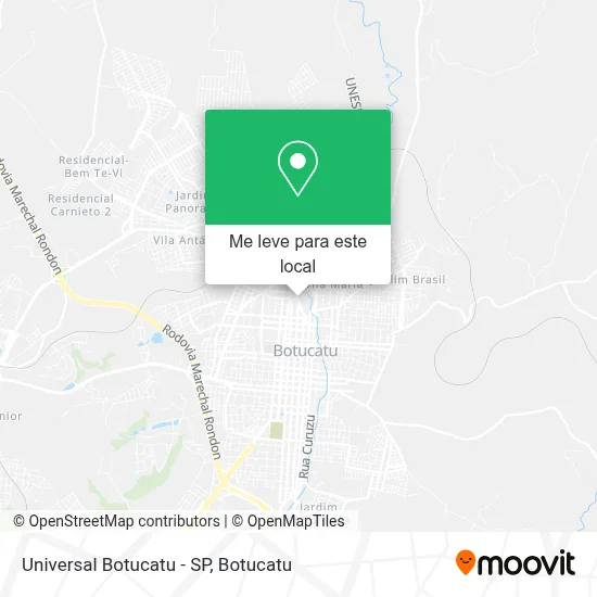 Universal Botucatu - SP mapa