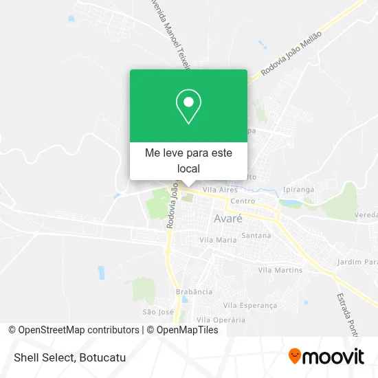 Shell Select mapa