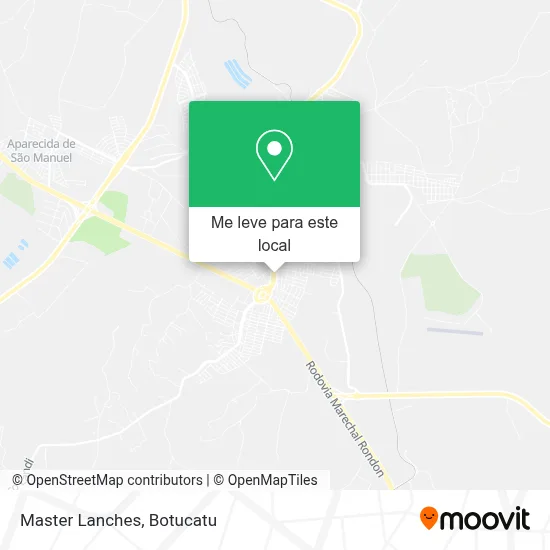 Master Lanches mapa