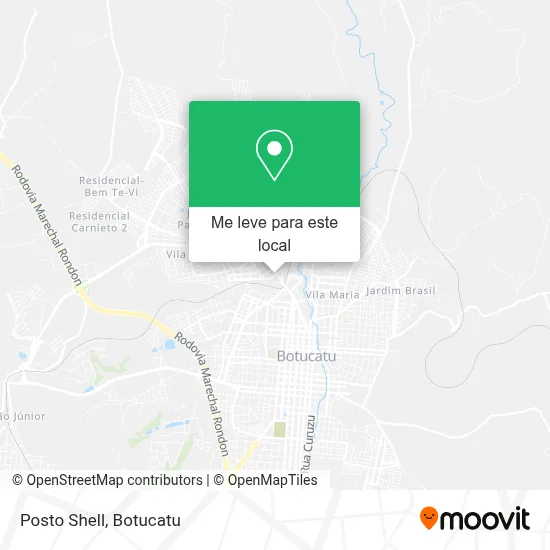 Posto Shell mapa