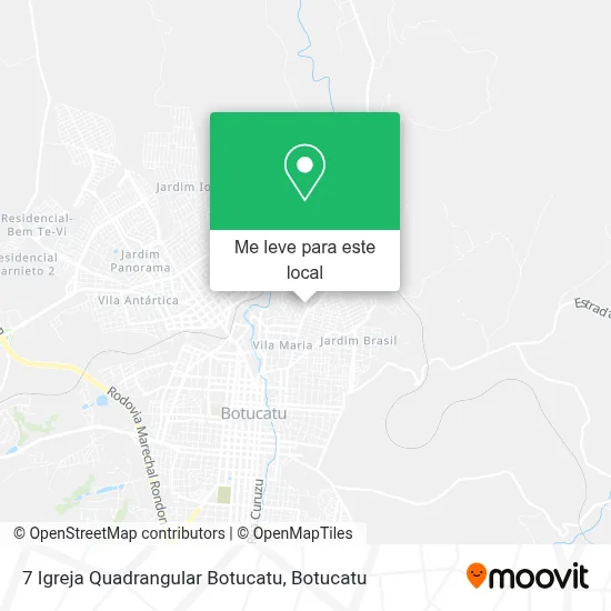 7 Igreja Quadrangular Botucatu mapa