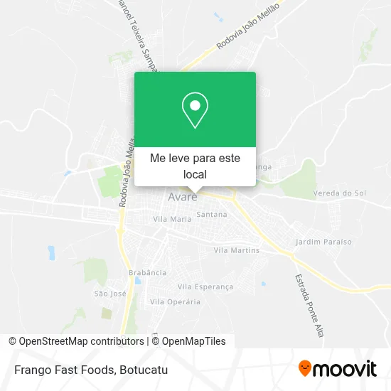 Frango Fast Foods mapa