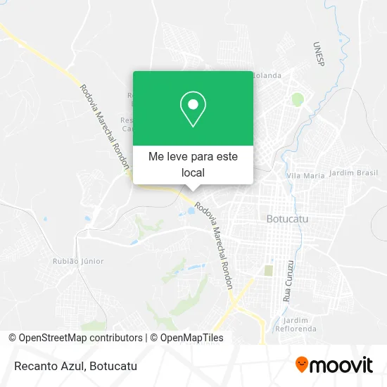 Recanto Azul mapa