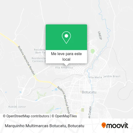 Marquinho Multimarcas Botucatu mapa