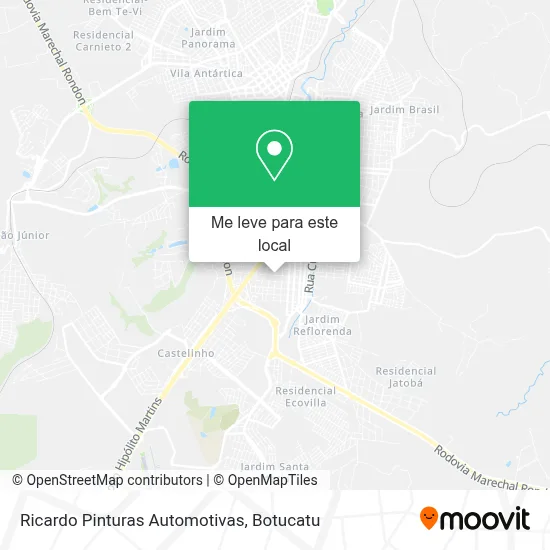 Ricardo Pinturas Automotivas mapa