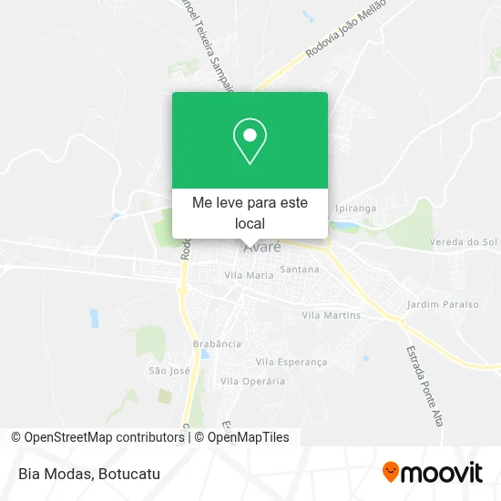 Bia Modas mapa