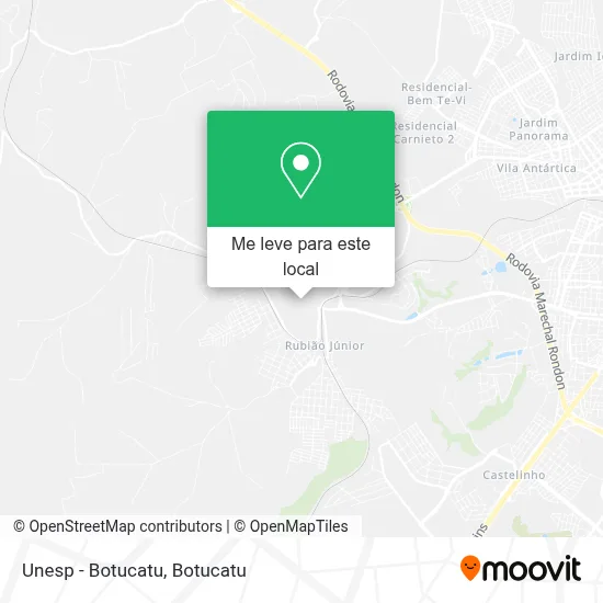 Unesp - Botucatu mapa