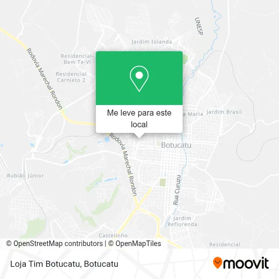 Loja Tim Botucatu mapa