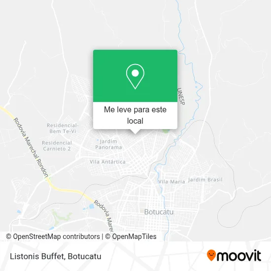 Listonis Buffet mapa