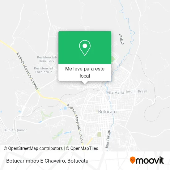 Botucarimbos E Chaveiro mapa