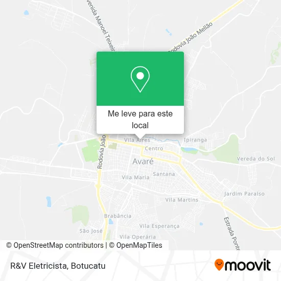 R&V Eletricista mapa