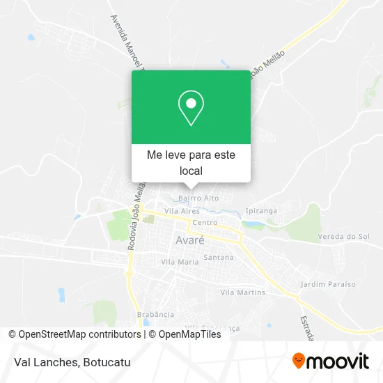 Val Lanches mapa