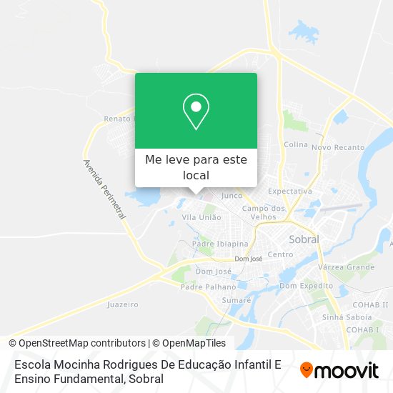 Escola Mocinha Rodrigues De Educação Infantil E Ensino Fundamental mapa